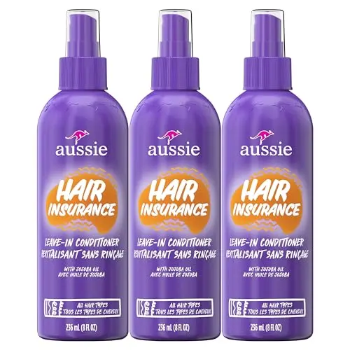 Aussie Hair Insurance Leave-In Conditioner Spray triple pack bottles