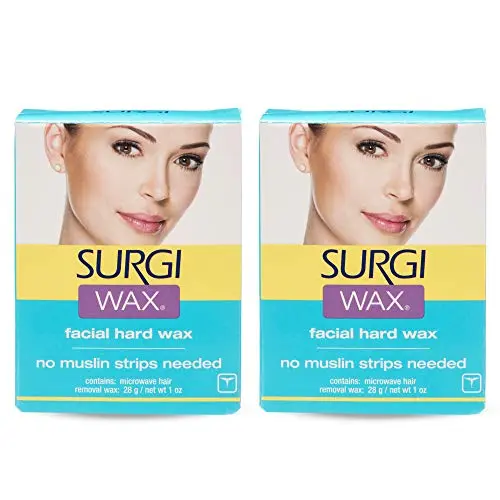 Surgiwax microwaveable facial hair removal wax kit