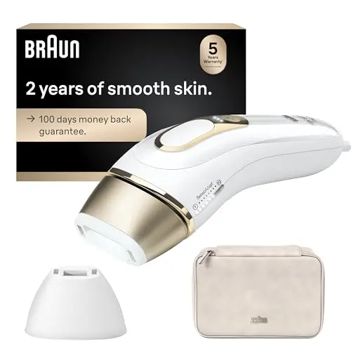 Braun SilkExpert Pro 5 gold and white IPL hair removal device
