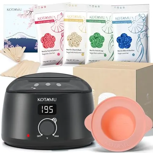 KOTAMU black digital wax kit with four wax formulas and accessories