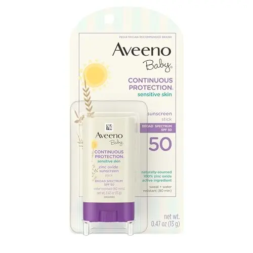 Aveeno Baby Continuous Protection Mineral Sunscreen Stick SPF 50
