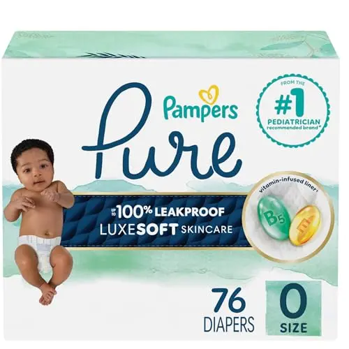 Pampers Pure Protection newborn diapers with plant-based liner