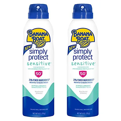 Banana Boat Mineral Enriched Sunscreen Spray bottle