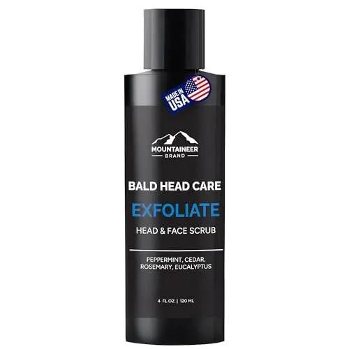 Mountaineer Brand Natural Bald Head Exfoliator bottle