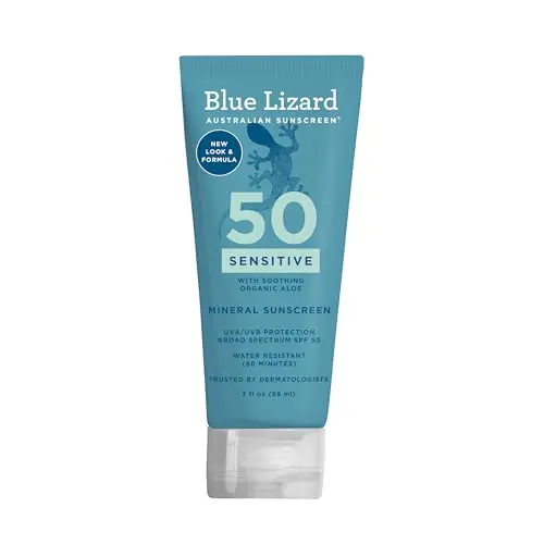 Blue Lizard Sensitive Mineral Sunscreen with Zinc Oxide SPF 50+ tube