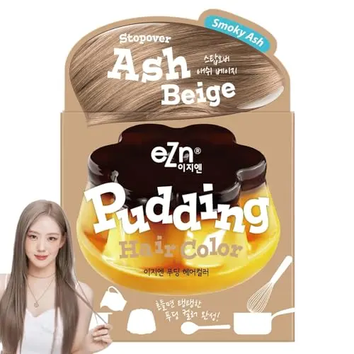 eZn Pudding Hair Dye in Ash Beige color box