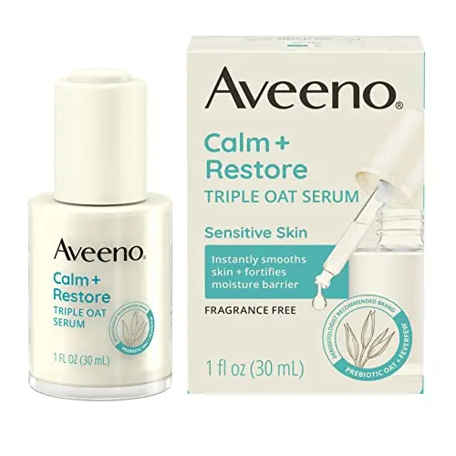 Aveeno Calm + Restore Triple Oat Hydrating Face Serum bottle