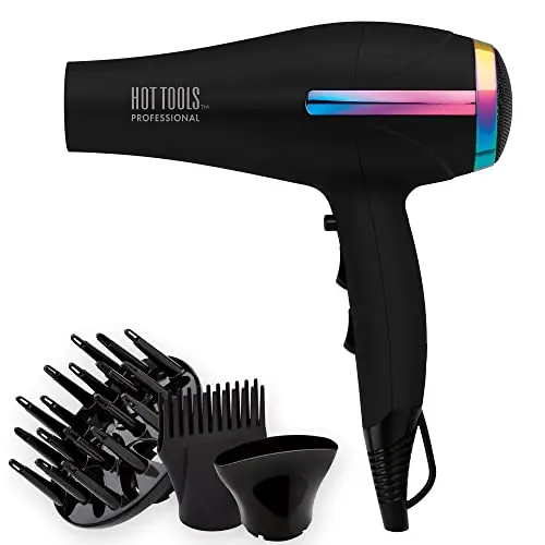 HOT TOOLS Professional Ceramic Rainbow Hair Dryer in multicolor