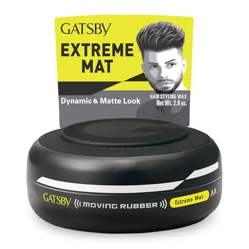 Gatsby Moving Rubber Extreme Mat hair wax tub