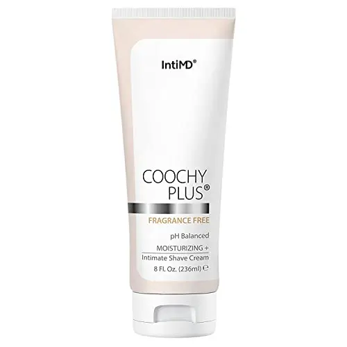 IntiMD Coochy Plus Fragrance Free Intimate Shaving Cream tube