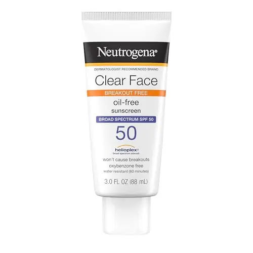 Neutrogena Clear Face Sunscreen Lotion for Acne-Prone Skin SPF 50