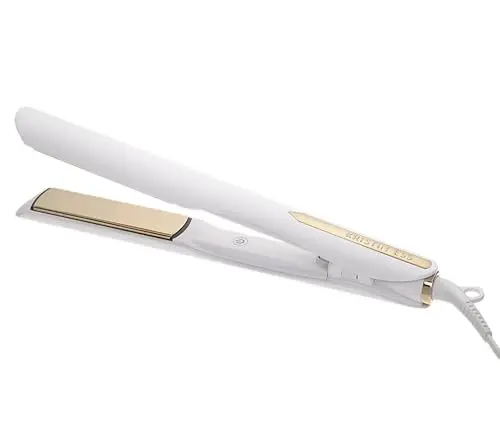 Kristin Ess white and gold 3-in-1 titanium hair straightener and curler