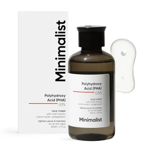 Minimalist PHA Toner clear bottle