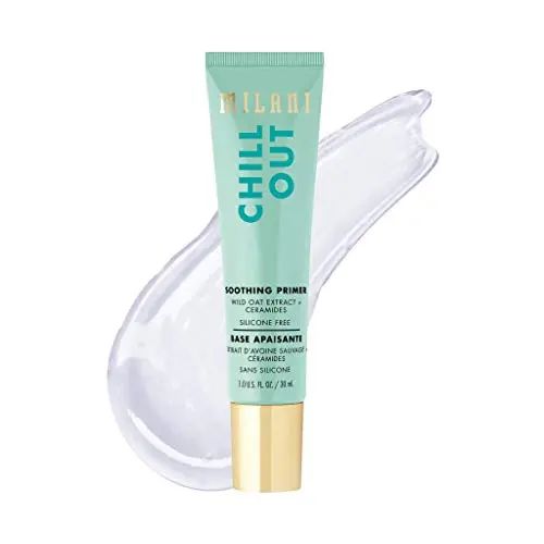 Milani Chill Out Soothing Primer in a blue and white tube