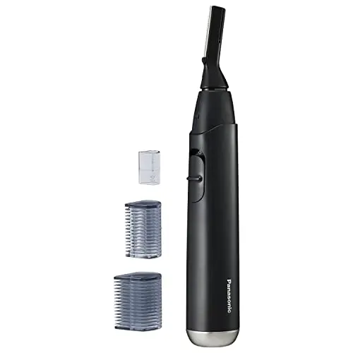 Panasonic facial hair trimmer with flexible head for sensitive skin