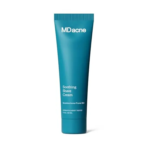 MDacne Shaving Cream for Acne-Prone Skin tube