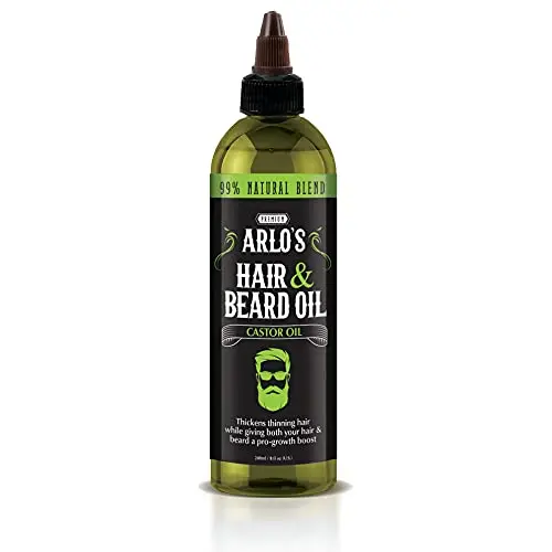 Arlo's Hair and Beard Oil with Castor Oil bottle
