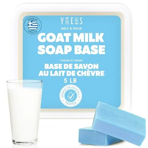 Skin Said Yes Goat Milk Soap Base in a 5-pound block