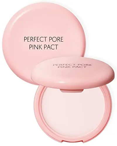 THESAEM Saemmul Perfect Pore Pink Pact in a pink compact