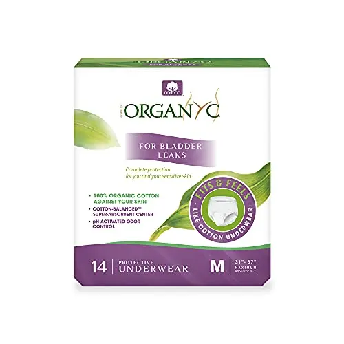 Organyc Organic Cotton Protective Underwear for incontinence and sensitive skin