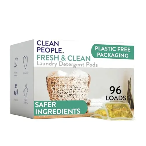 The Clean People hypoallergenic fresh scent laundry detergent pods