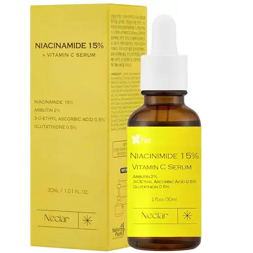 Neclar 15% Niacinamide Serum with Vitamin C bottle