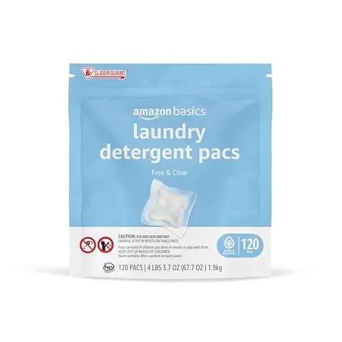 Amazon Basics hypoallergenic laundry detergent pods