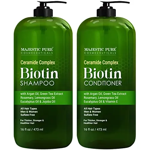 Majestic Pure Biotin Shampoo and Conditioner Set