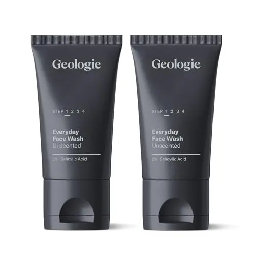 Geologie 2% Salicylic Acid Face Wash tube, fragrance-free