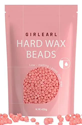 GIRLEARLE pink hard wax beads for hair removal