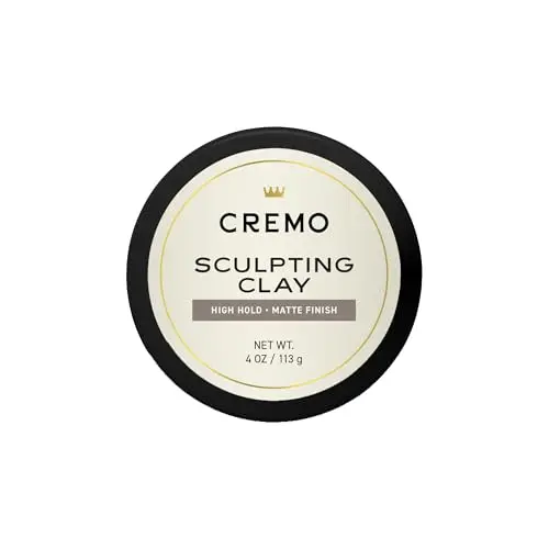 Cremo Men's Hair Clay in white and black container