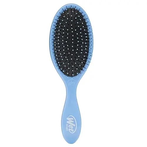 Wet Brush Original Detangler in sky blue color with soft flexible bristles