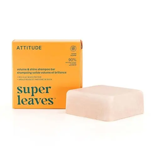 ATTITUDE Volume & Shine Shampoo Bar with Soy Protein & Red Clay