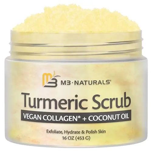 M3 Naturals Exfoliating Turmeric Scrub with Collagen and Coconut Oil