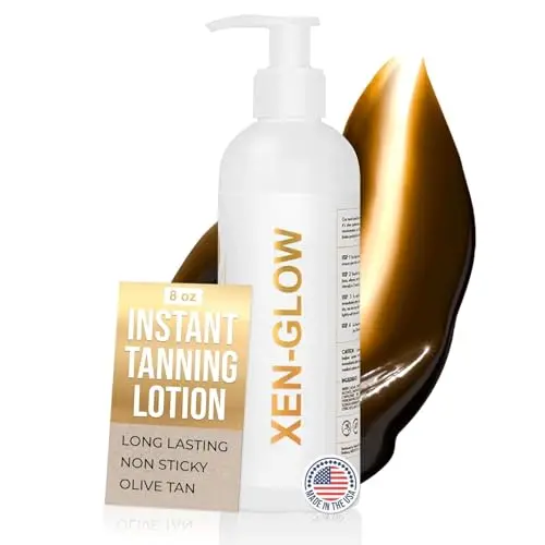 XEN-GLOW dark self tanning lotion bottle for face and body