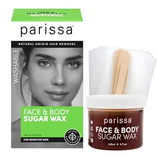 Parissa natural sugar wax jar with reusable strips