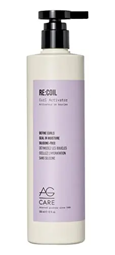 AG Care Re:Coil Curl Activator Cream in a white bottle