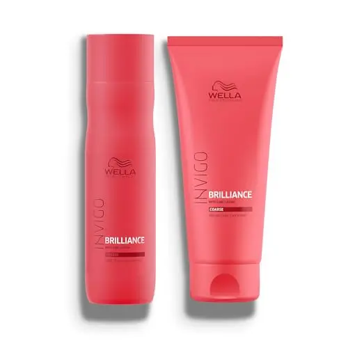 Wella Professionals Invigo Brilliance shampoo and conditioner set for colored coarse hair
