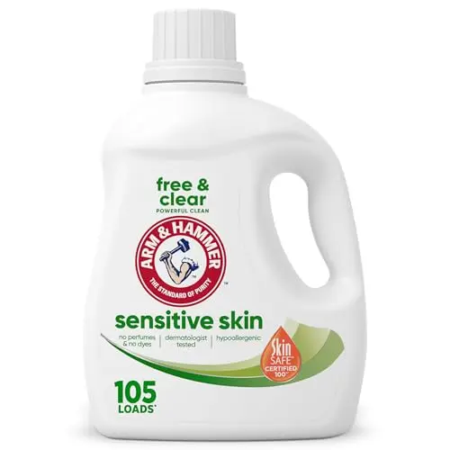 ARM & HAMMER Sensitive Skin Free & Clear Liquid Laundry Detergent bottle