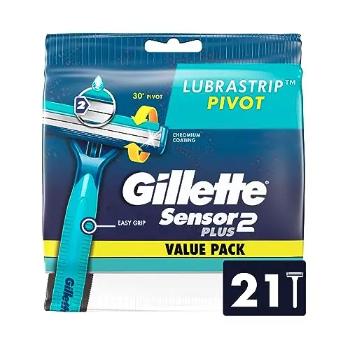 Gillette Sensor2 Plus Pivot disposable razor 21-count pack