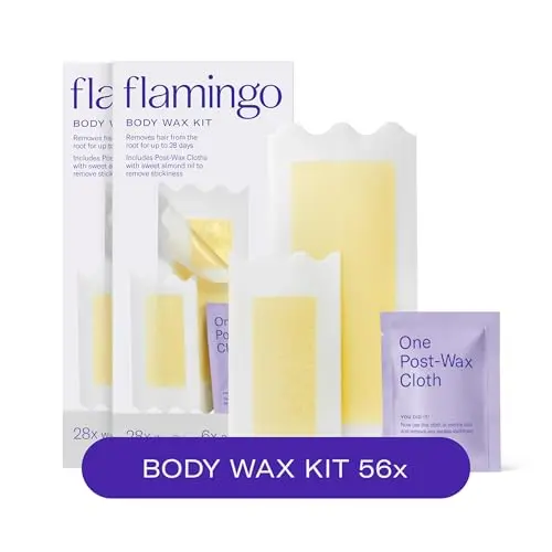 Flamingo women's body wax kit, pack of 2