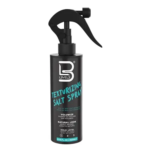 L3 Level 3 Sea Salt Texturizing Spray for casual beachy waves