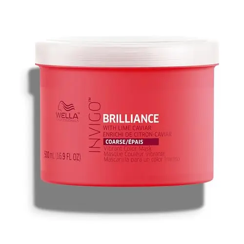 Wella Professionals Invigo Brilliance hair mask jar for coarse, colored hair