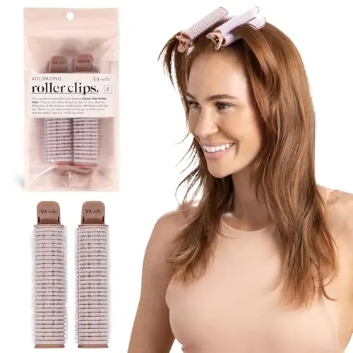 Kitsch two-piece terracotta volumizing hair clip rollers