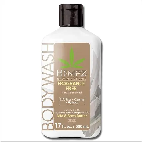 Hempz Fragrance Free Hydrating Body Wash bottle