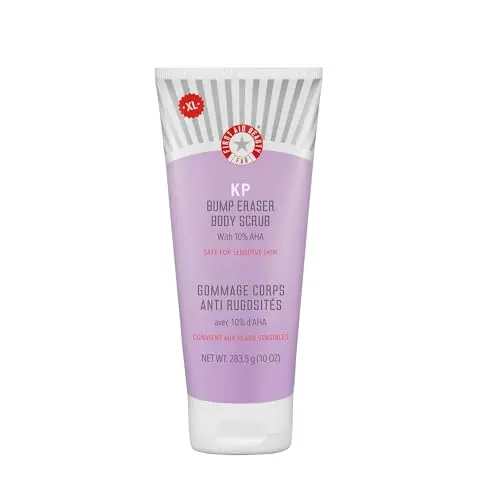 First Aid Beauty KP Bump Eraser Body Scrub with 10% AHA for sensitive skin