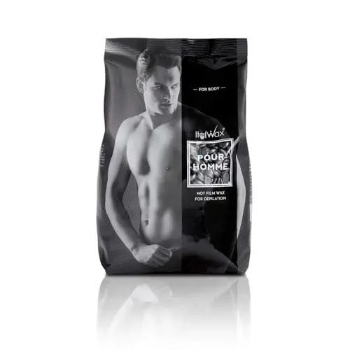 Italwax Pour Homme hard wax beads in a bag for professional hair removal