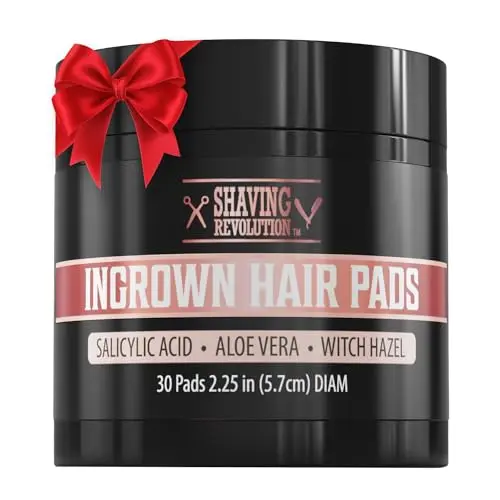Viking Revolution Ingrown Hair Pads container with exfoliating wipes