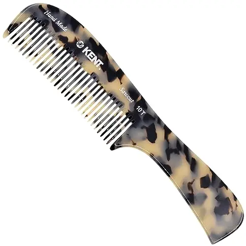 Kent 10T TW large wide tooth detangler comb for thick curly hair