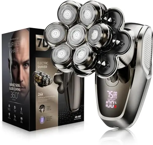 SHPAVVER 7D detachable head shaver with LED display